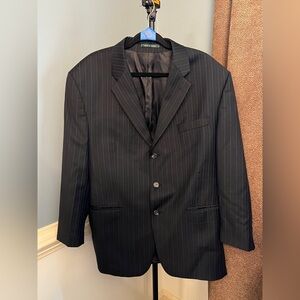 Lauren Ralph Lauren‎ Black Pinstripe Men's Suit Jacket